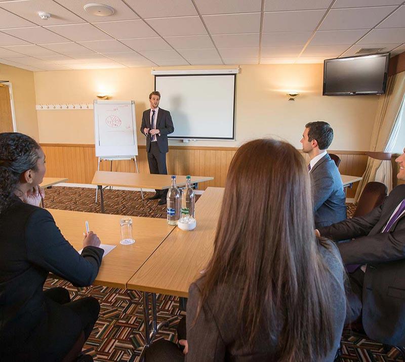Group of people having a meeting.