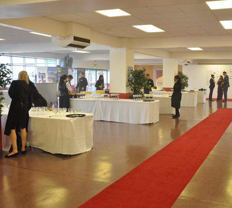 Concourse dressed for event 