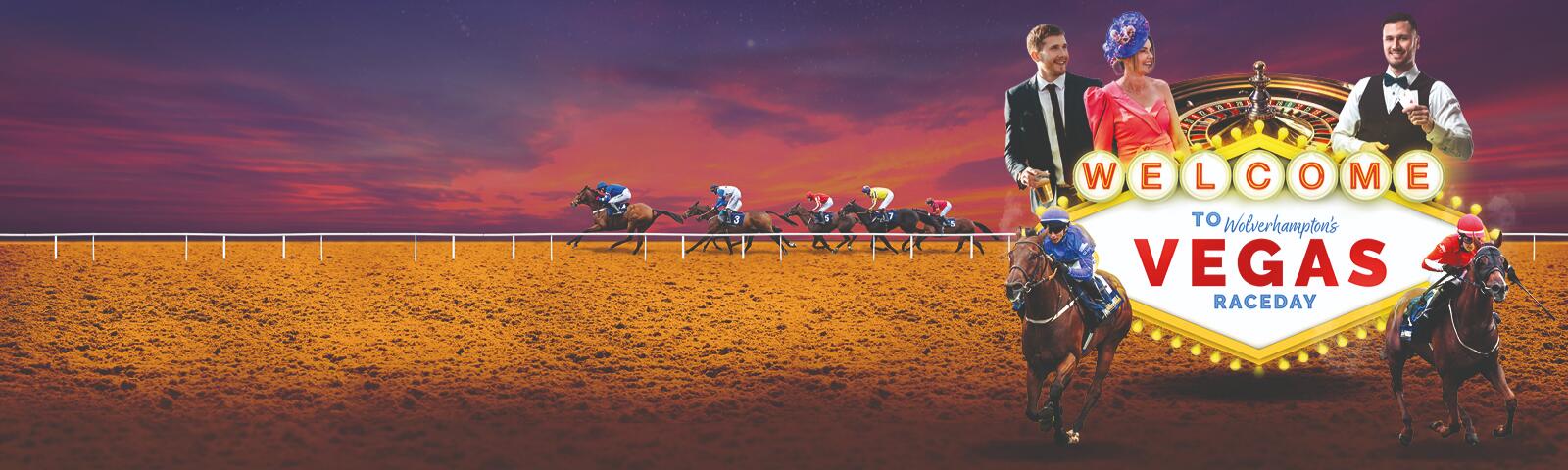 Wolverhampton Racecourse Vegas Raceday 2025 artwork 