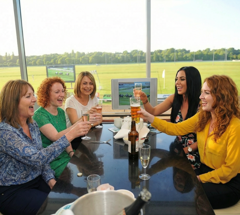 Group of women at Dining at Dunstall at Wolverhampton Racecourse