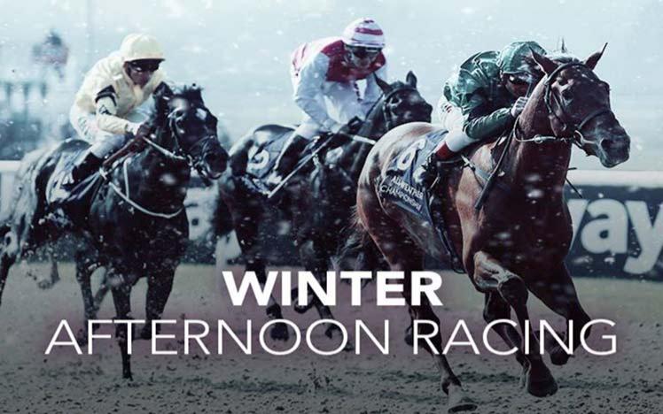 Banner for Winter Afternoon Racing event.