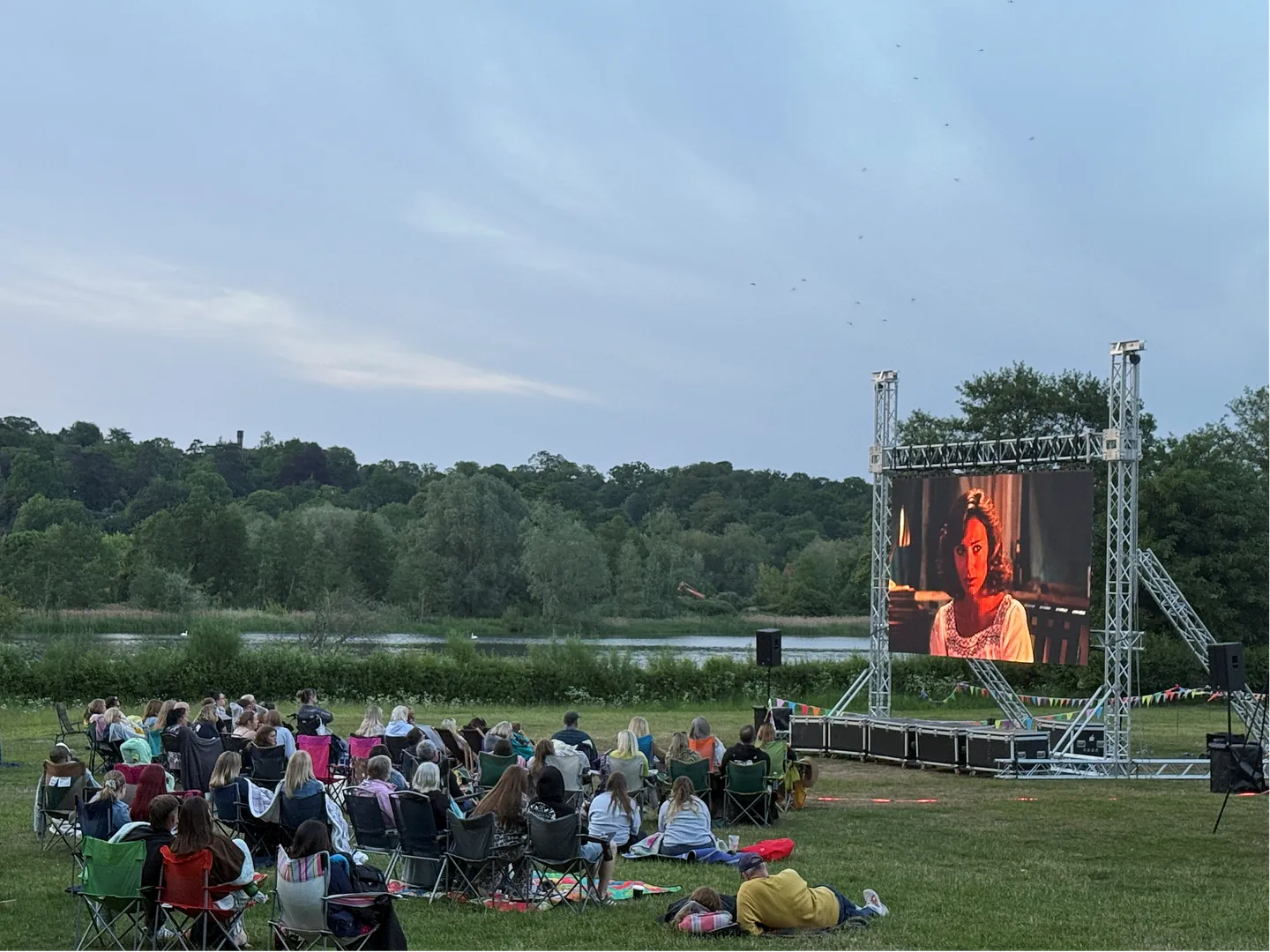Outdoor cinema event at Wolverhampton Racecourse