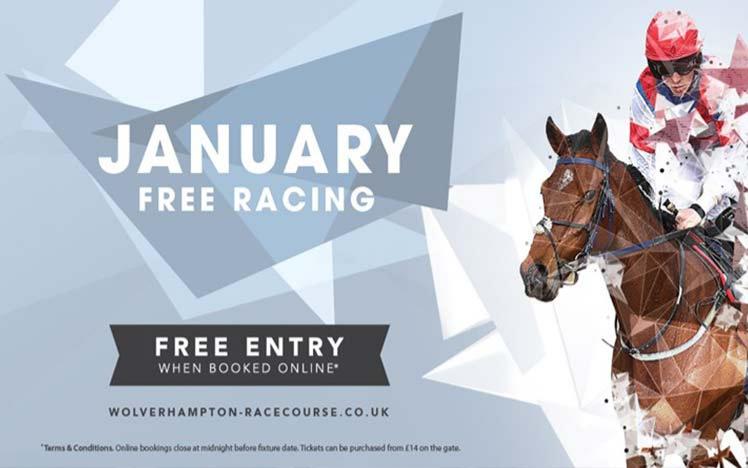 January Free Racing banner.