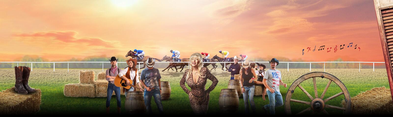 Country & Western Raceday with Live Dolly Parton Tribute