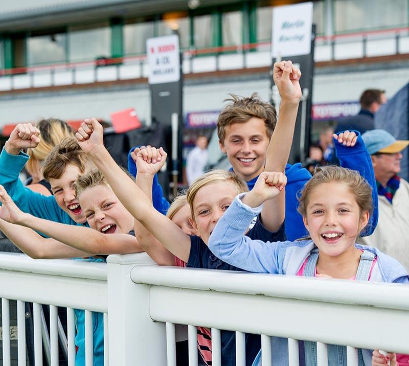 Children enjoying their day at the races.